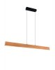 Lampa wisząca LED prostokątna drewniana klasyczna nowoczesna ściemnialna EDGEWOOD 359719130 Trio 